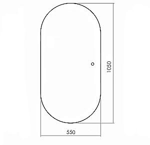 Зеркало Azario Viva 55х105 LED-00002549 в ванную от интернет-магазине сантехники Sanbest