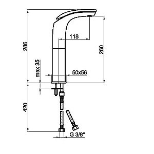 Смеситель для раковины Webert Aria AI830402015 купить в интернет-магазине сантехники Sanbest