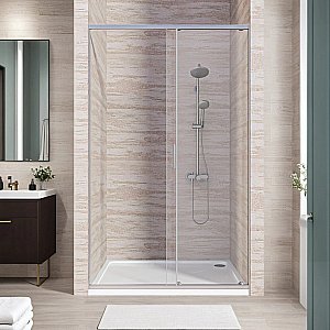 Душевая дверь Good Door Lite WTW 110 ЛТ00007 стекло прозрачное/профиль хром купить в интернет-магазине Sanbest