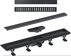 Душевой трап Good Door 850 ТЛ00048 черный купить в интернет-магазине Sanbest