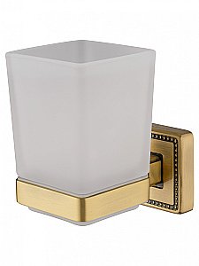 Стакан для зубных щеток с держателем WONZON & WOGHAND ROMA WW-7221 бронза купить в интернет-магазине сантехники Sanbest