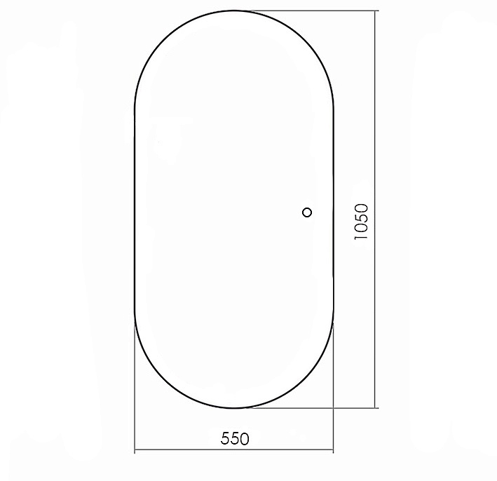 Зеркало Azario Viva 55х105 LED-00002549 в ванную от интернет-магазине сантехники Sanbest