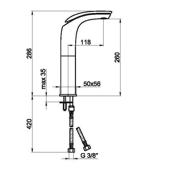 Смеситель для раковины Webert Aria AI830402015 купить в интернет-магазине сантехники Sanbest