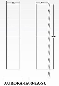 Шкаф Belbagno Aurora 160 Pietra Bianca для ванной в интернет-магазине сантехники Sanbest