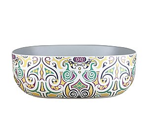 Раковина накладная Bronze de Luxe Murano 45,5 4035 белая, с декором купить в интернет-магазине Sanbest