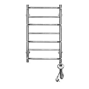 Полотенцесушитель электрический Domoterm Орфей П7 400x700 E хром купить в интернет-магазине сантехники Sanbest