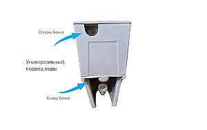 Унитаз напольный Aquatek Либерти AQ2999T-00 белый, безободковый, с бачком, с крышкой микролифт, слив торнадо купить в интернет-магазине Sanbest