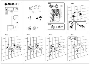 Смеситель для душа Aquanet Blanco AF420-30W купить в интернет-магазине сантехники Sanbest