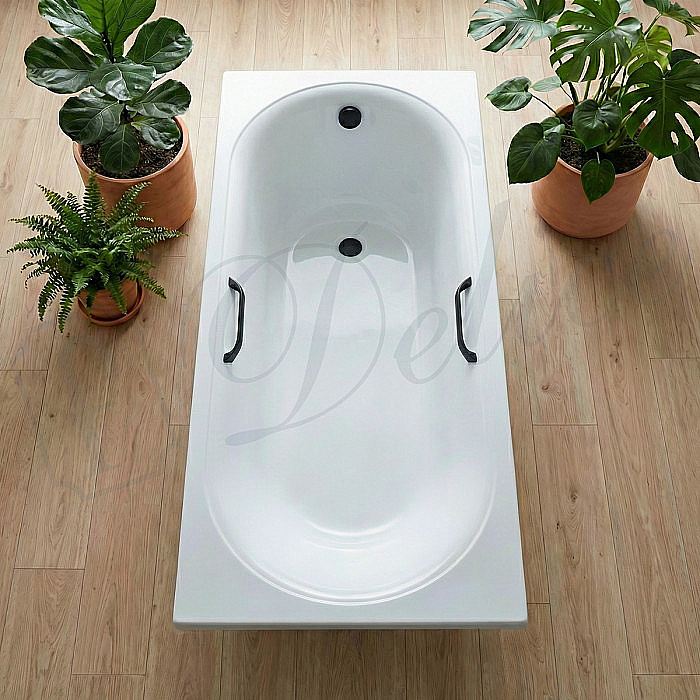 Ванна Delice Dolce DLR330059RB-G 170х75 белая/ручки черные купить в интернет-магазине Sanbest