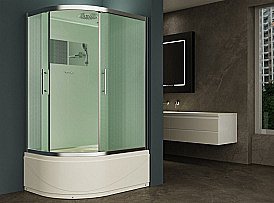 Душевая кабина Esbano ES-129CKRB 120x90 ESKB129CRBR стекло матовое/профиль хром правая купить в интернет-магазине сантехники Sanbest