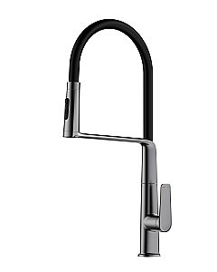 Смеситель для кухни Vincea VKF-118GM вороненая сталь купить в интернет-магазине сантехники Sanbest