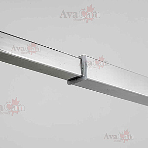 Душевое ограждение AvaCan LC 100MT профиль хром/стекло матовое с рисунком купить в интернет-магазине Sanbest