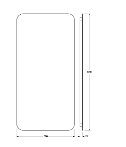 Зеркало Defesto OPTI DF 2818 в ванную от интернет-магазине сантехники Sanbest