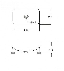 Раковина накладная Pestan Fluenta Round Washbasin 61,5 40008299 белая купить в интернет-магазине Sanbest