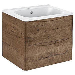 Тумба с раковиной Vincea PAOLA VMC-2P 60 2 ящика дуб винтаж для ванной в интернет-магазине Sanbest