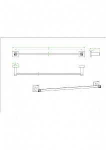 Полотенцедержатель CeramaLux Venezia 88608-1 хром купить в интернет-магазине сантехники Sanbest