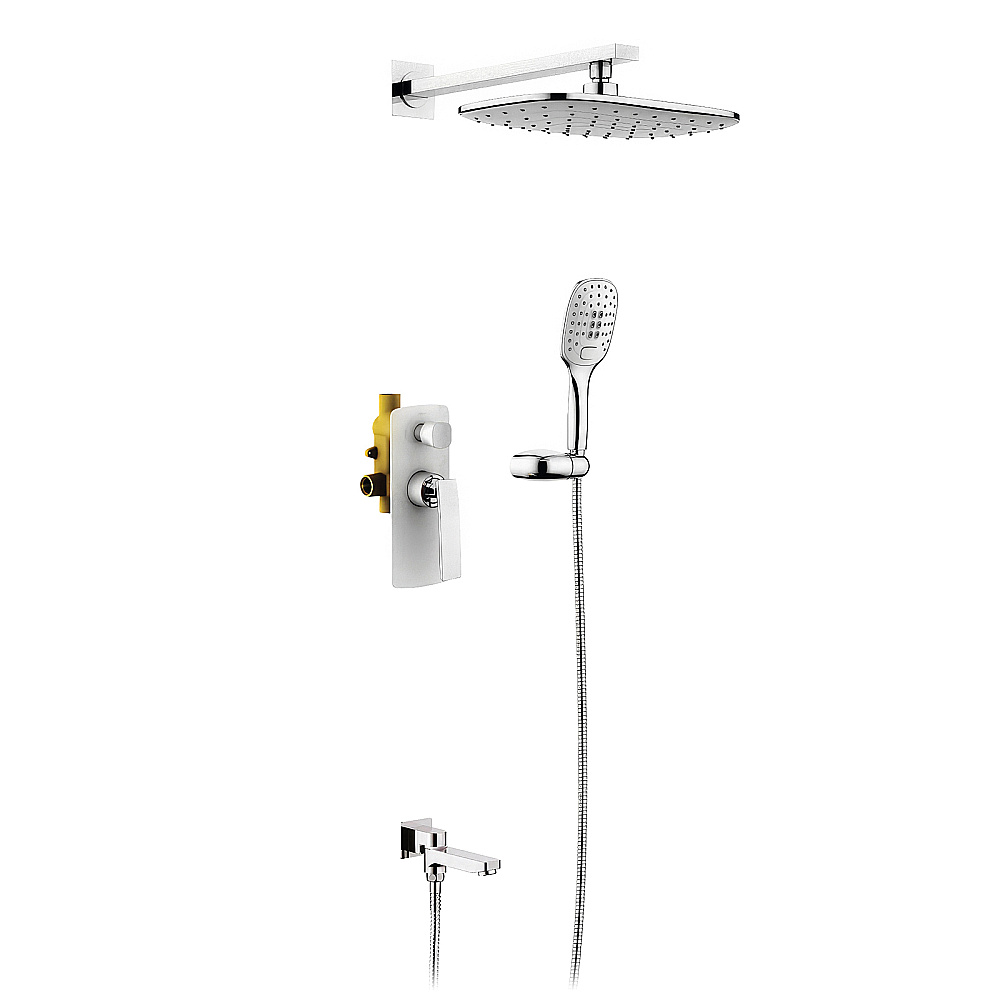 Душевая система встроенная Timo Helmi SX-4099/00-16SM хром-белый купить в интернет-магазине сантехники Sanbest