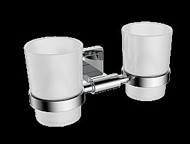 Стакан для зубных щеток CeramaLux Gamma 12303 хром купить в интернет-магазине сантехники Sanbest