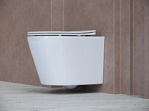 Унитаз подвесной Ceramica Nova Balearica CN6000_1002W_1000 купить в интернет-магазине Sanbest