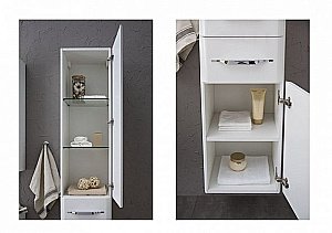 Шкаф-пенал для ванной Aquanet Виченца 36 для ванной в интернет-магазине сантехники Sanbest