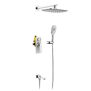Душевая система встроенная Timo Helmi SX-4099/00-16SM хром-белый купить в интернет-магазине сантехники Sanbest