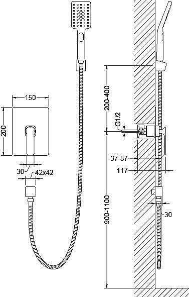 Гигиенический душ со смесителем Timo Torne 4369/00SM купить в интернет-магазине сантехники Sanbest