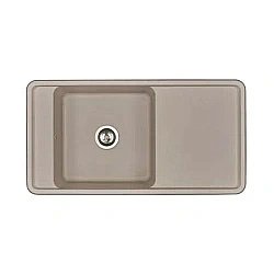 Мойка кухонная Акватон Беллис 97 серый шёлк купить в интернет-магазине сантехники Sanbest