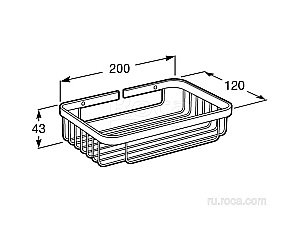 Полка Roca Hotels 816403001 купить в интернет-магазине сантехники Sanbest