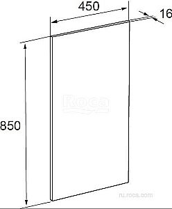 Зеркало Roca The Gap со светильником 45 ZRU9000090 в ванную от интернет-магазине сантехники Sanbest