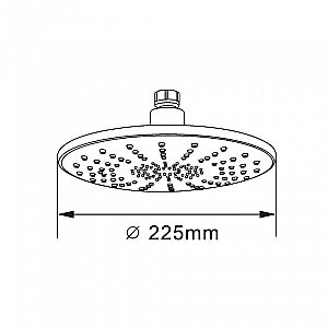 Верхний душ Orange S06TS хром купить в интернет-магазине сантехники Sanbest