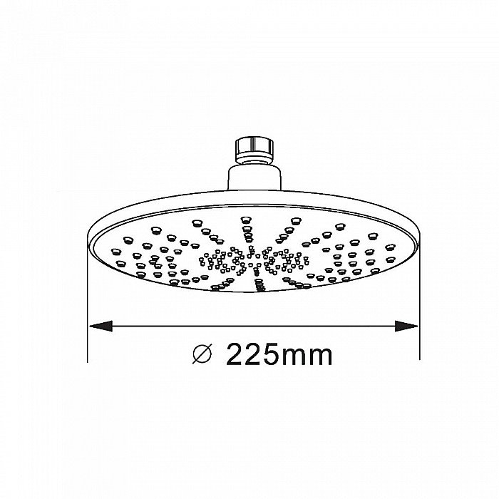 Верхний душ Orange S06TS хром купить в интернет-магазине сантехники Sanbest