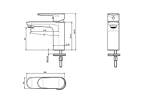 Набор смесителей Aquatek НИКА Set 3 в 1 (AQ1810MB+AQ1860MB+AQ2017MB) черный матовый купить в интернет-магазине сантехники Sanbest