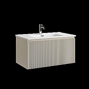 Тумба с раковиной Sancos Snob R 1.0 SNR1.080CE/CN7005 Beige Soft для ванной в интернет-магазине Sanbest