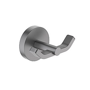 Крючок двойной Aquatek Бетта AQ4602BGM оружейная сталь купить в интернет-магазине сантехники Sanbest