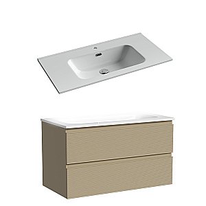 Тумба с раковиной Sancos FOLK FL90CP/CN7002 90 капучино для ванной в интернет-магазине Sanbest