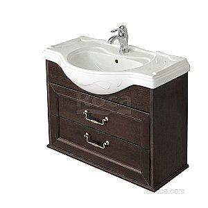 Тумба с раковиной Roca America Evolution W ZRU9302962 105 дуб темный для ванной в интернет-магазине Sanbest