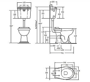 Унитаз Migliore Impero 31143 белый/бронза купить в интернет-магазине Sanbest