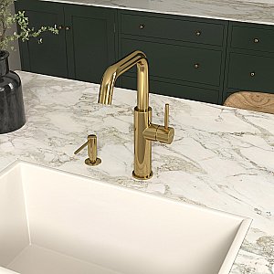 Смеситель для кухни WasserKraft A8577 золото купить в интернет-магазине сантехники Sanbest