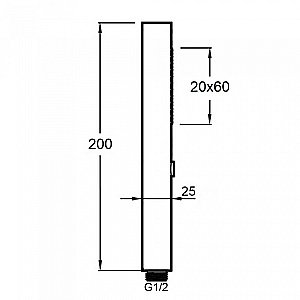 Душевая лейка Orange Stick LM08cr хром купить в интернет-магазине сантехники Sanbest