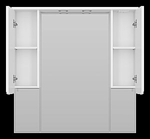 Зеркало со шкафом Misty Чегет 105 П-Чег-02105-01Л белый в ванную от интернет-магазине сантехники Sanbest