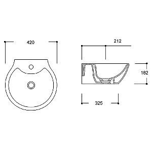 Раковина Gural Vit Top 42 TP03MUL01 белая купить в интернет-магазине Sanbest