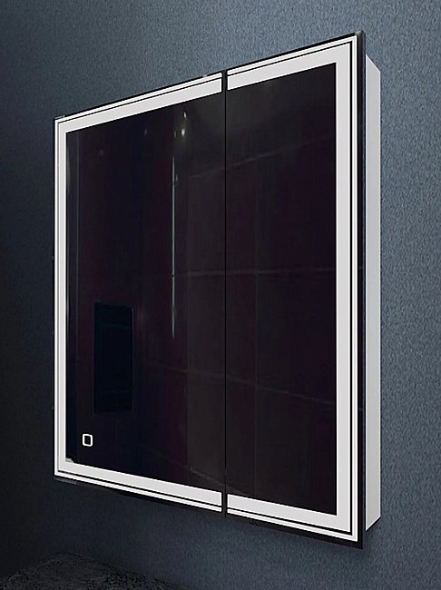 Зеркальный шкаф 2 створки Mixline Мелис 70 купить в интернет-магазине сантехники Sanbest