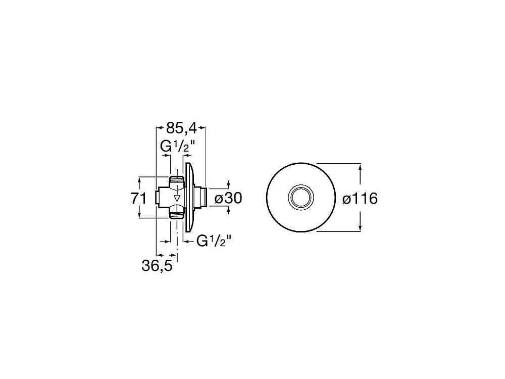 Кран смывной для писсуара Roca Instant 5A9077C00 купить в интернет-магазине сантехники Sanbest
