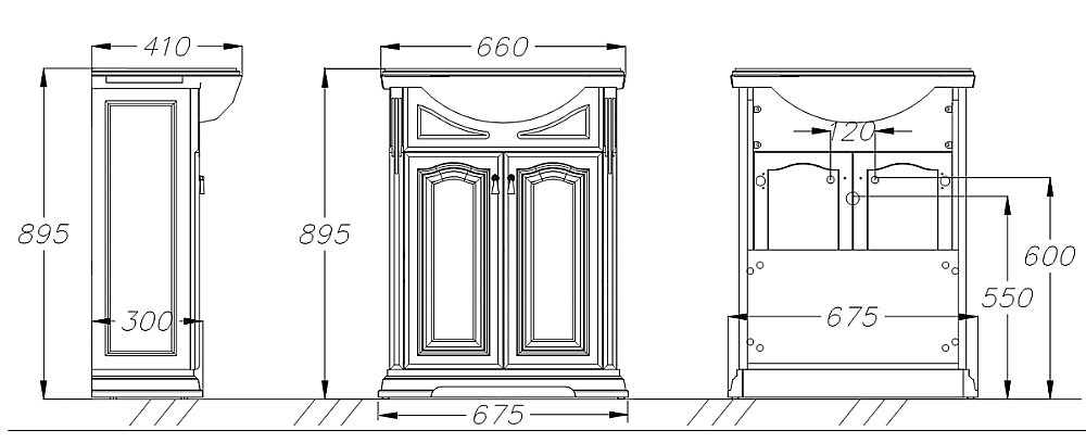 Тумба с раковиной Опадирис РИСПЕКТО 65 белая матовая для ванной в интернет-магазине Sanbest