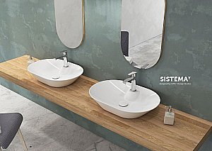 Раковина ISVEA SistemaY Soft 60 10SY51060SV белая купить в интернет-магазине Sanbest