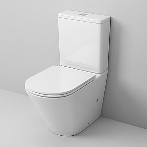 Унитаз напольный Grossman GR-4449S безободковый, с бачком, с крышкой микролифт, белый глянцевый купить в интернет-магазине Sanbest