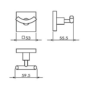 Крючок Langberger Ledro 11832A купить в интернет-магазине сантехники Sanbest