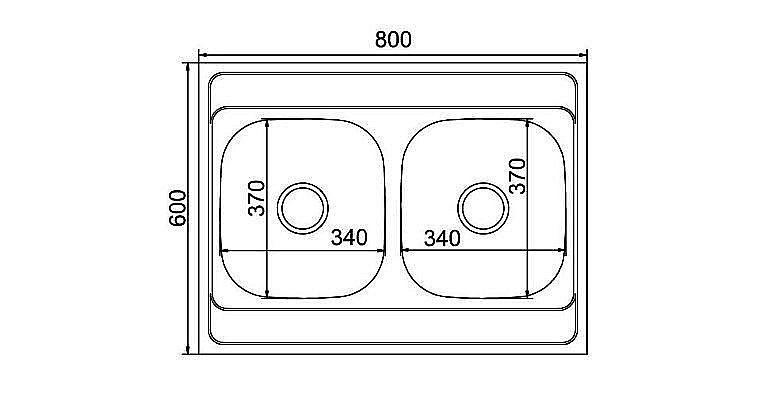 Мойка кухонная MIXLINE ML 528171 хром купить в интернет-магазине сантехники Sanbest