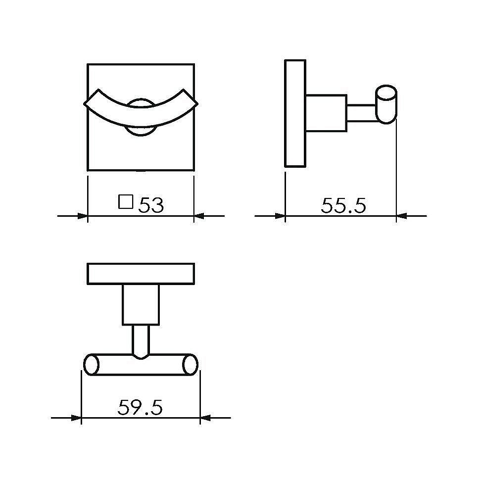 Крючок Langberger Ledro 11832A купить в интернет-магазине сантехники Sanbest