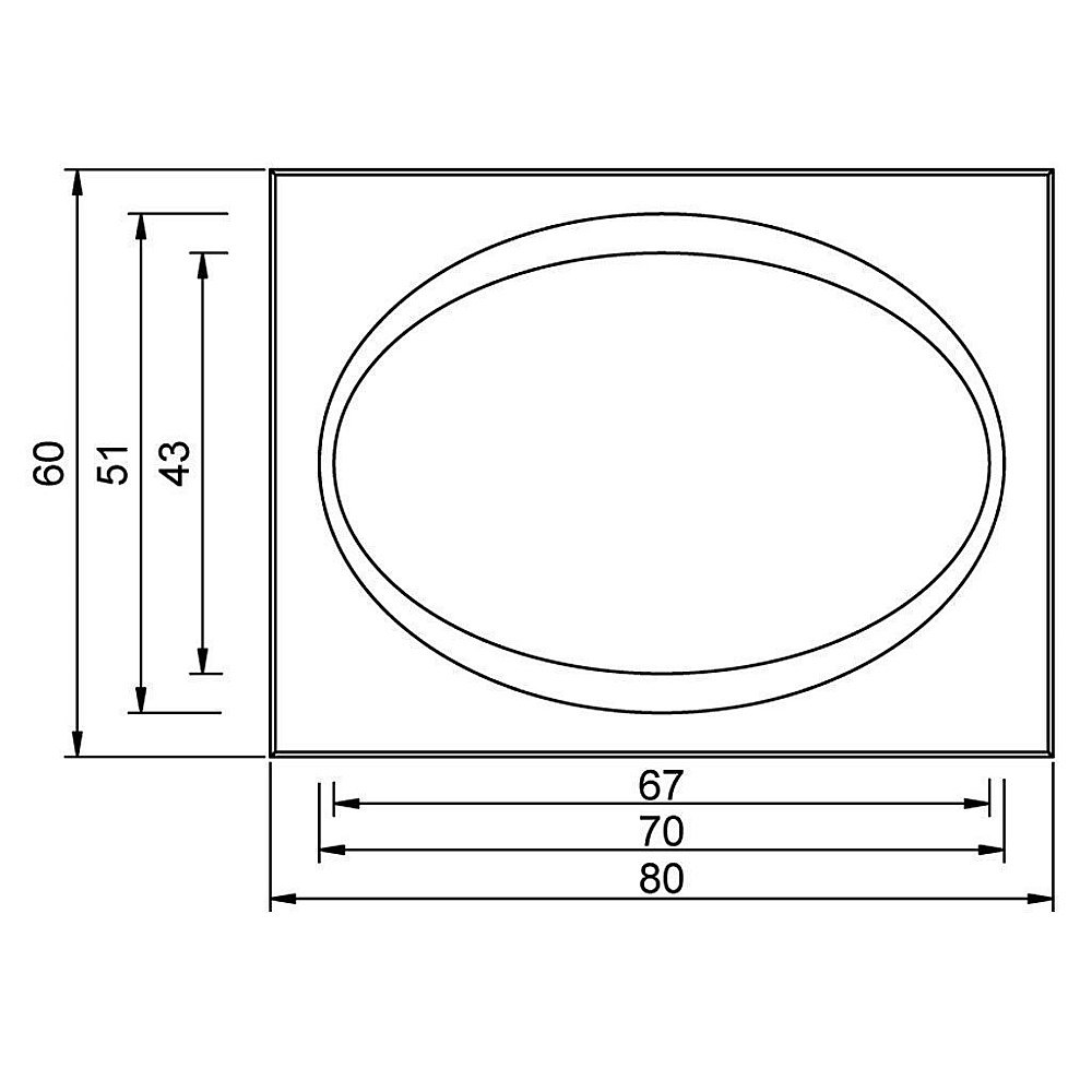 Зеркало Aquanet T-H-R40 80 в ванную от интернет-магазине сантехники Sanbest